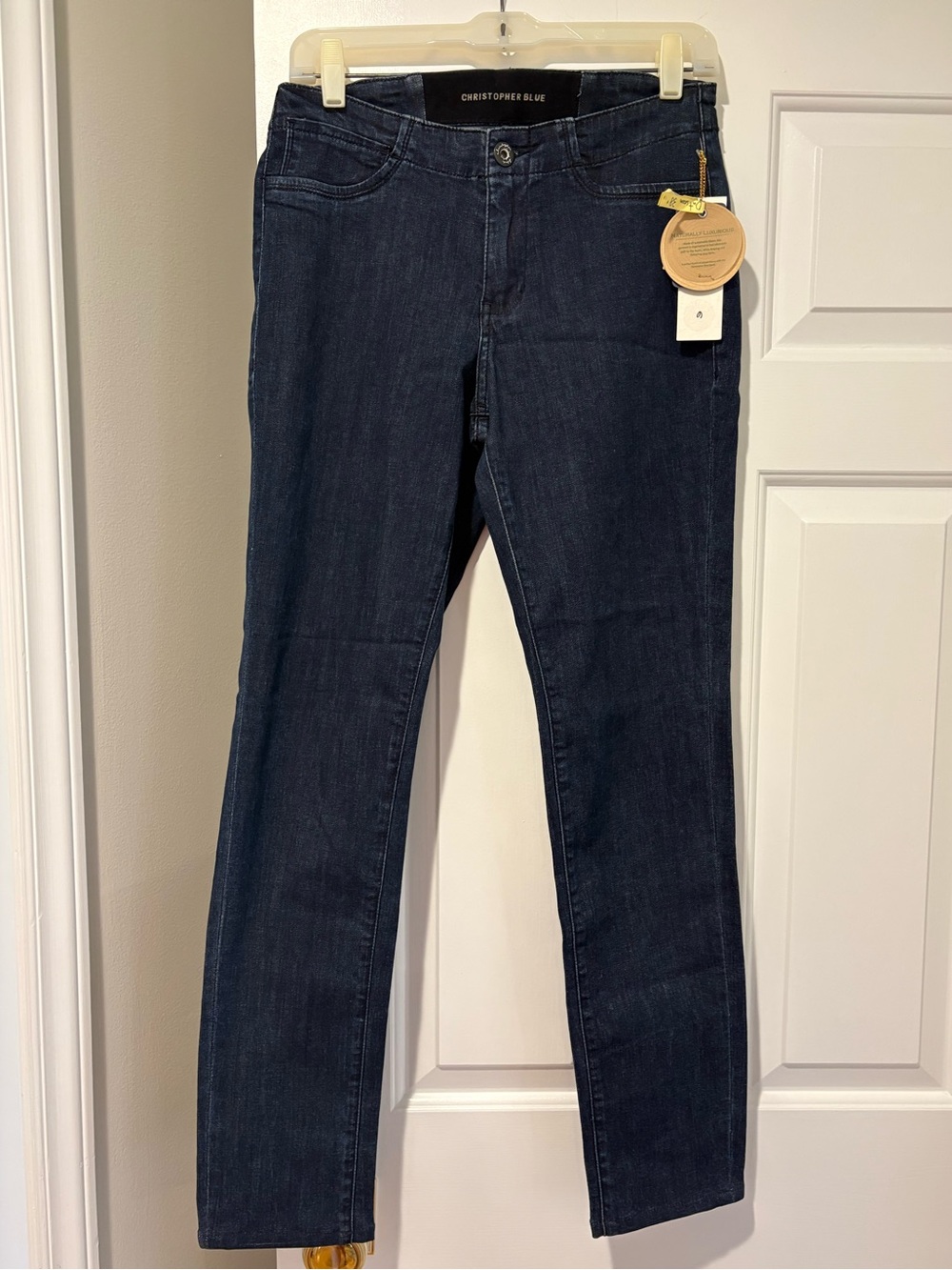 Christopher Blue Women's Straight Leg Dark Indigo Jeans